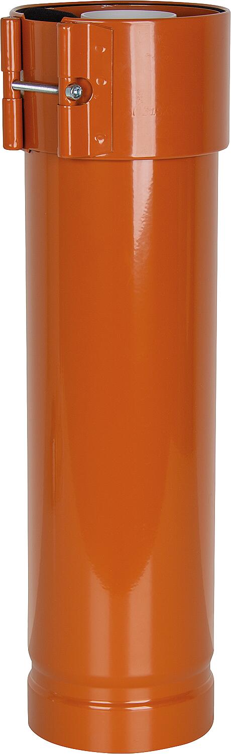 Roof extension, DN 60/125 red, 500mm