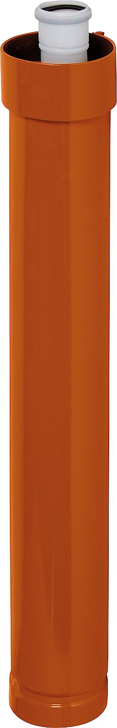 Roof extension, DN 60/125 red, 500mm