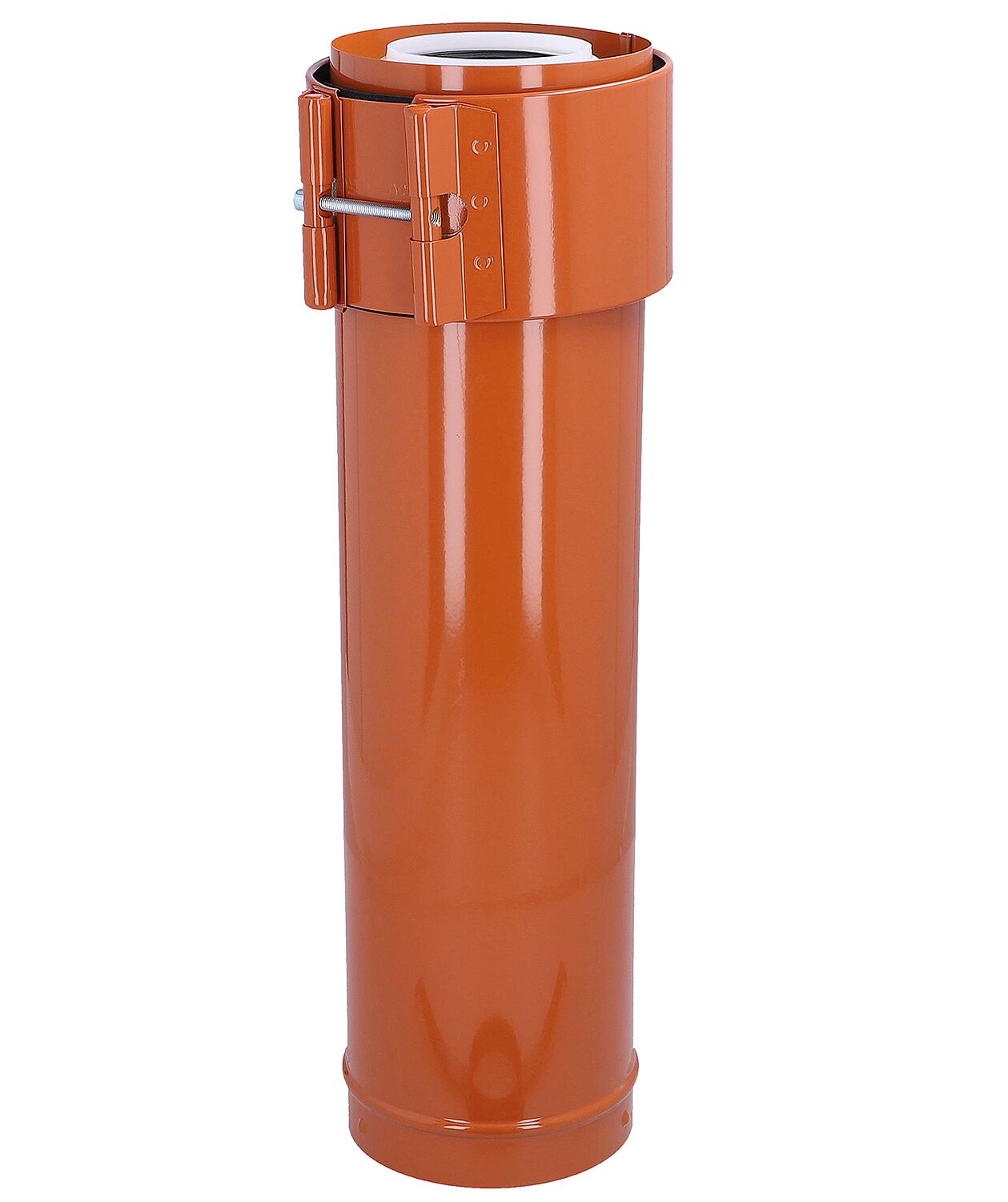 Roof extension, DN 60/125 red, 500mm