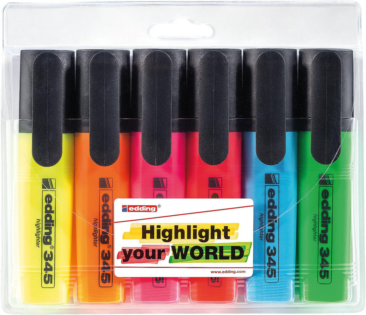 6-piece highlighter set