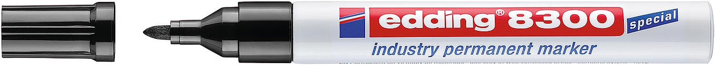 Edding 8300 industrial permanent marker, black