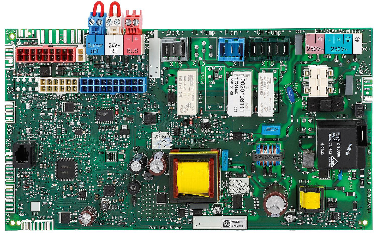 Vaillant circuit board 0010028086