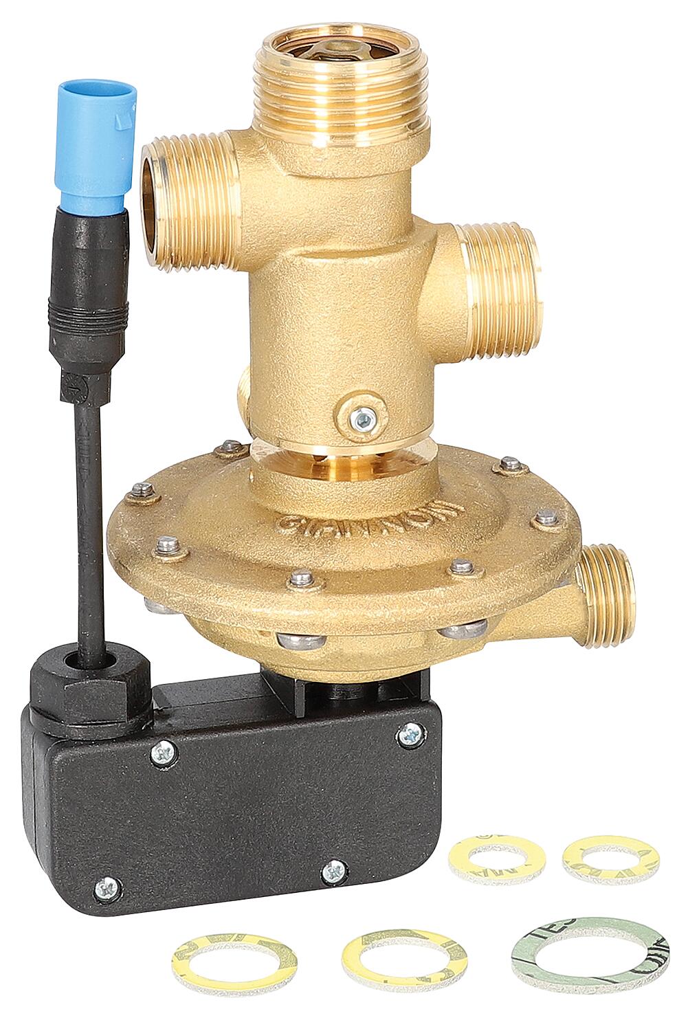 3-way valve with water flow regulator 24 kW GU/GG-(-1) EK GU/GG-2EK-s, Wolf 279920199