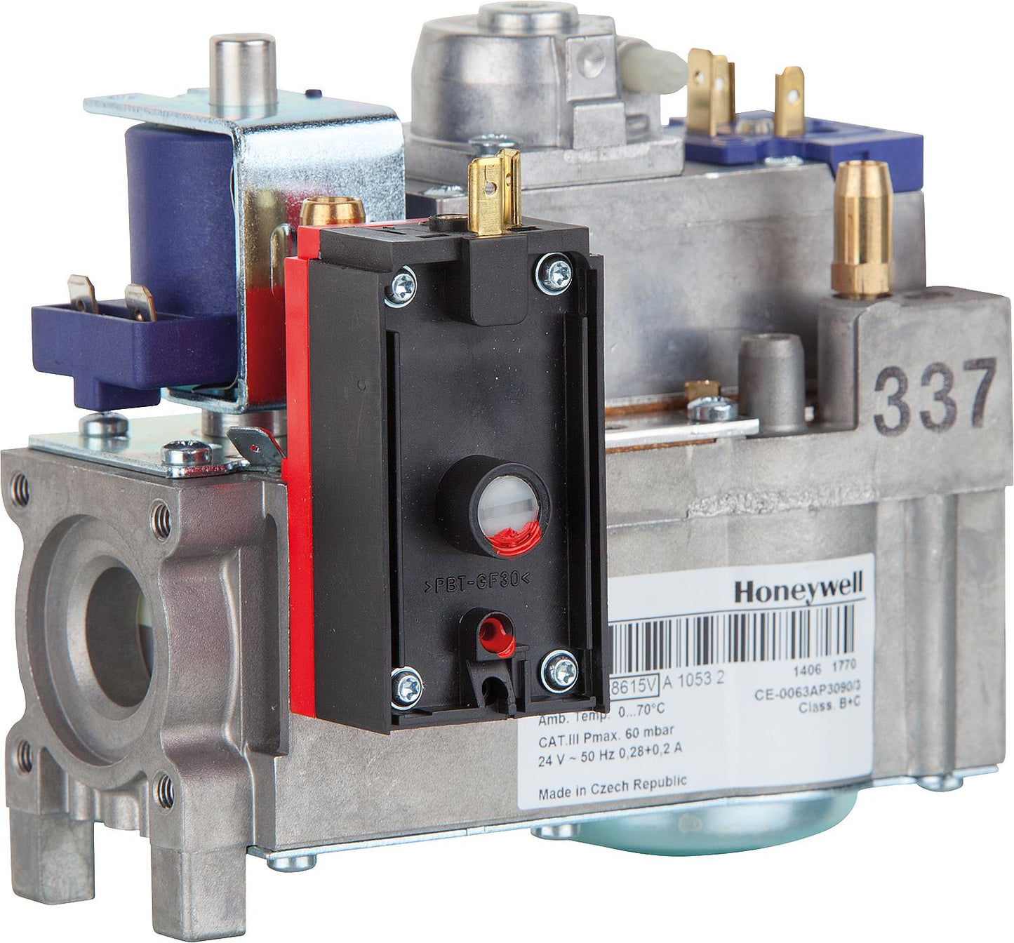 Gas combination valve with gas pressure monitor Weishaupt 605 561