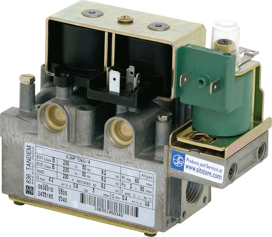Gas combination valve TANDEM 836 EV1/EV2 = 220/240 V - 50 Hz Ref. 0.836.010