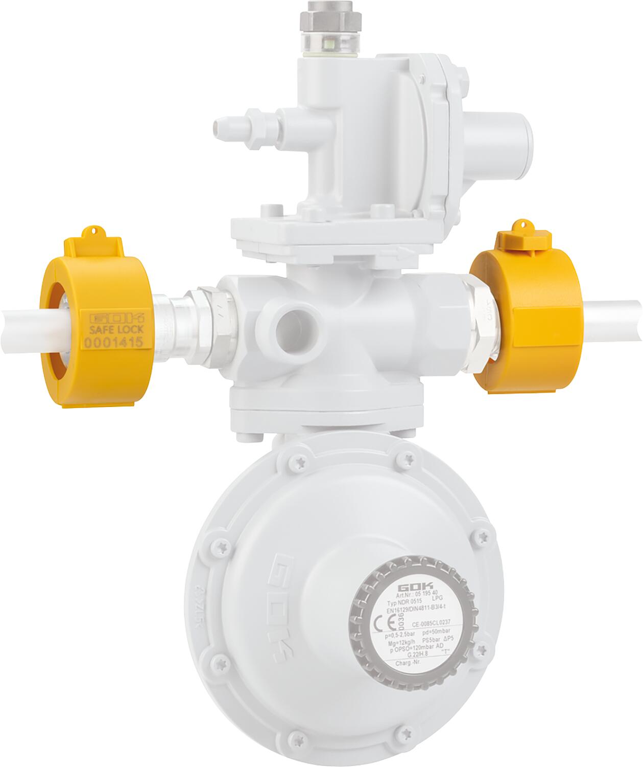Yellow pipe fitting seal RVS 15/18/22 and PTV/LTV with G3/4" ÜWM