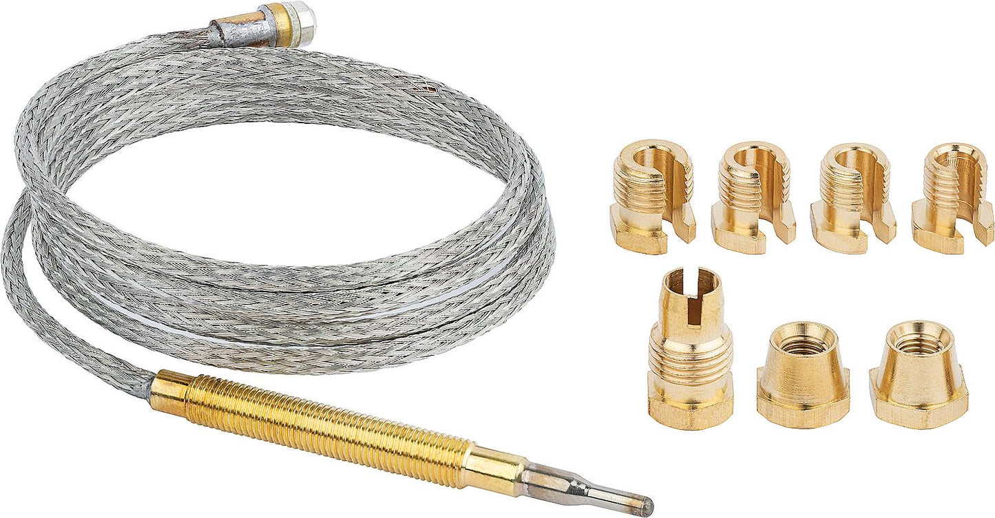 Universal flexible thermocouple with adapters, length 900 mm