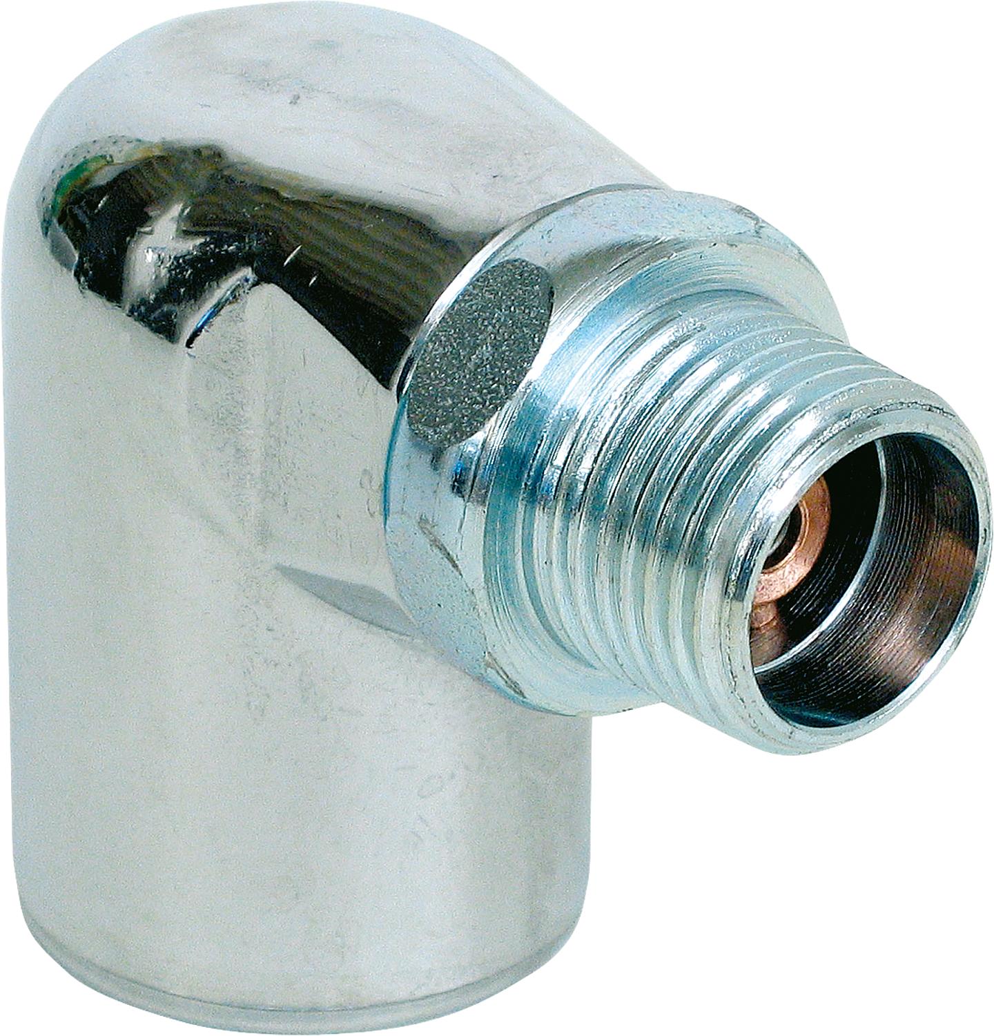 Allgas - Prise d'angle en laiton avec soupape de protection incendie intégrée (TAE)