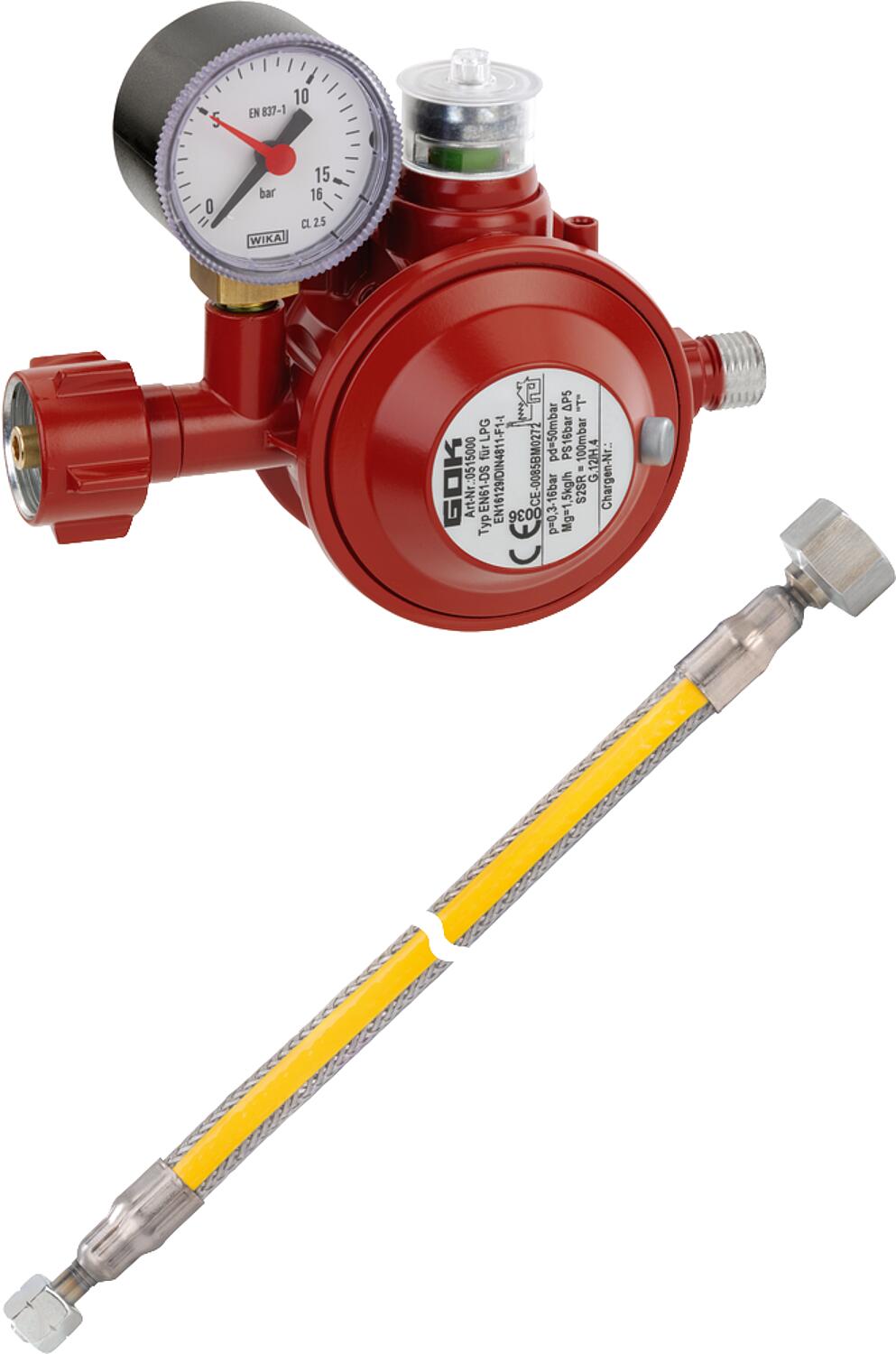Cooker connection set Pro 1.5kg/h 50mbar, for household installations