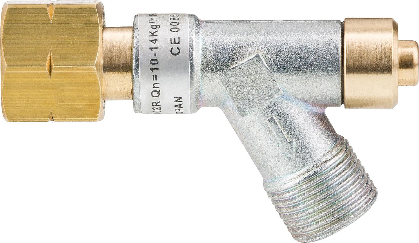 Propane hose rupture protection R3/8"L - 10 kg/h