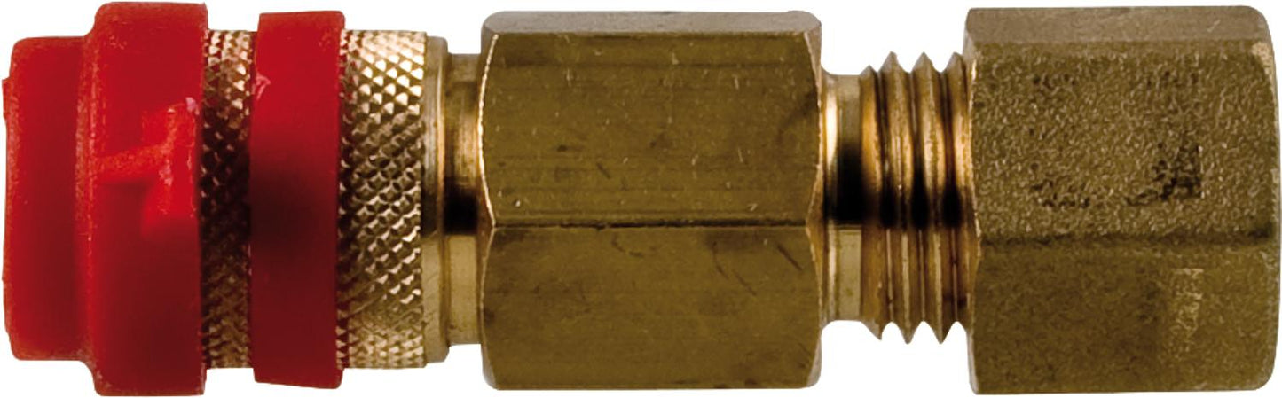 Quick coupling Ms RVS 8 x plug-in coupling PN 4