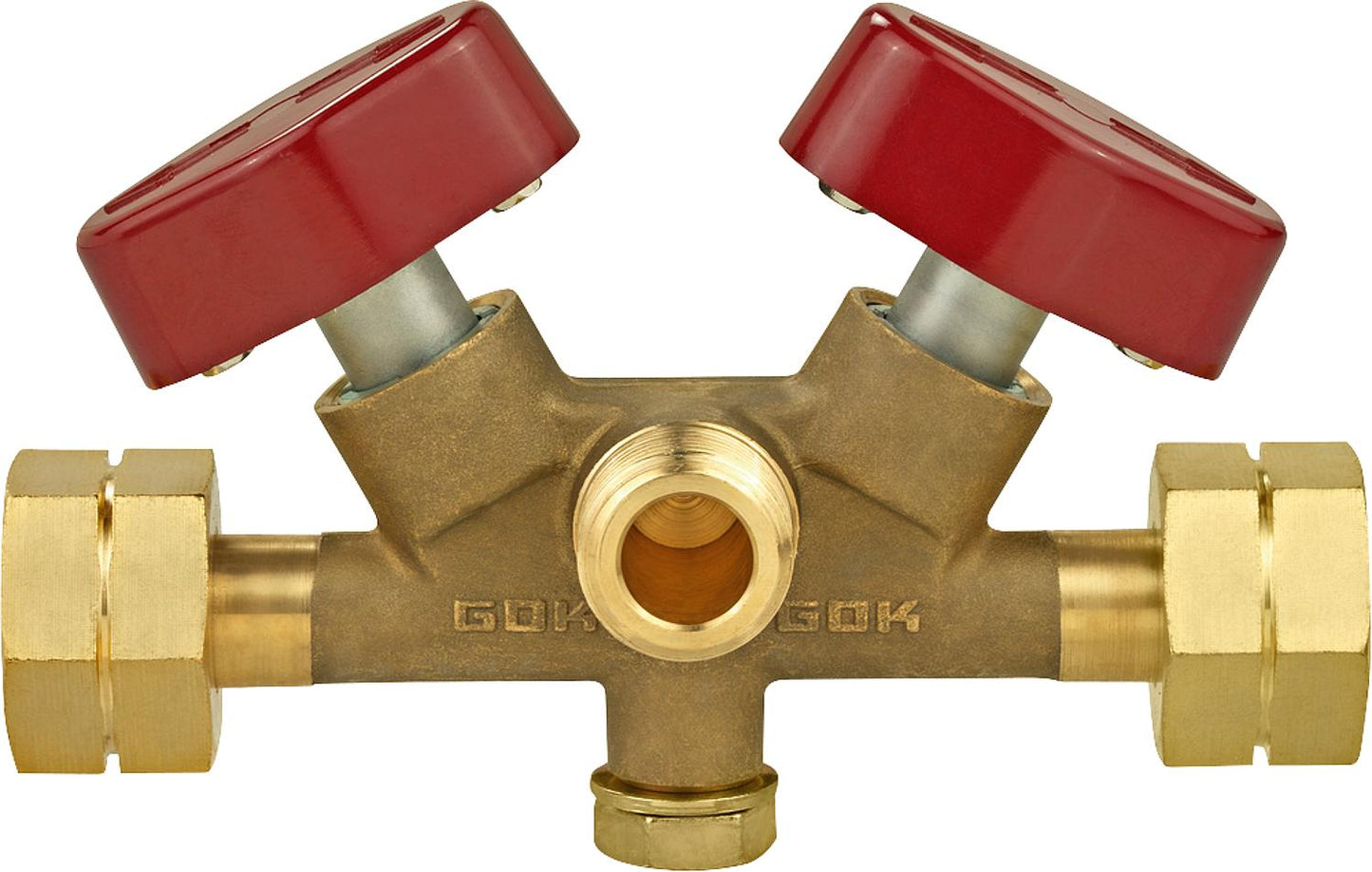 Double shut-off block with quick-closing valves GF x AG-GF x GF