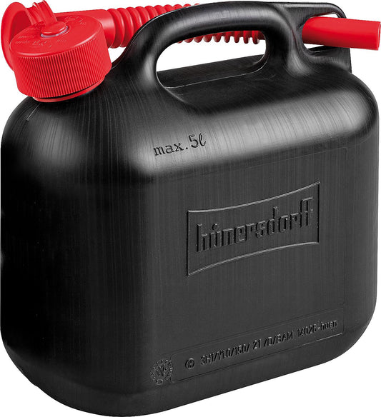 Standard plastic fuel canister, 5l, black 8114000