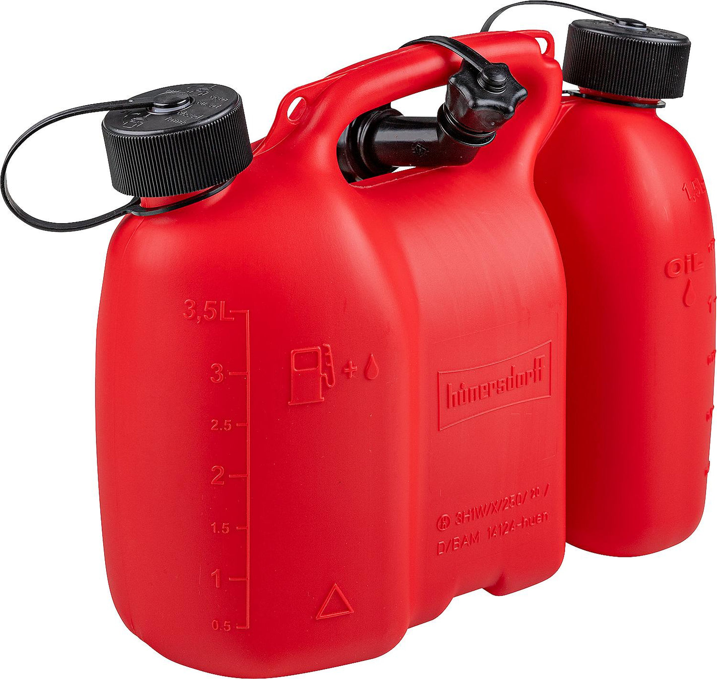 Double canister, professional plastic, 3+1.5l, red 804000