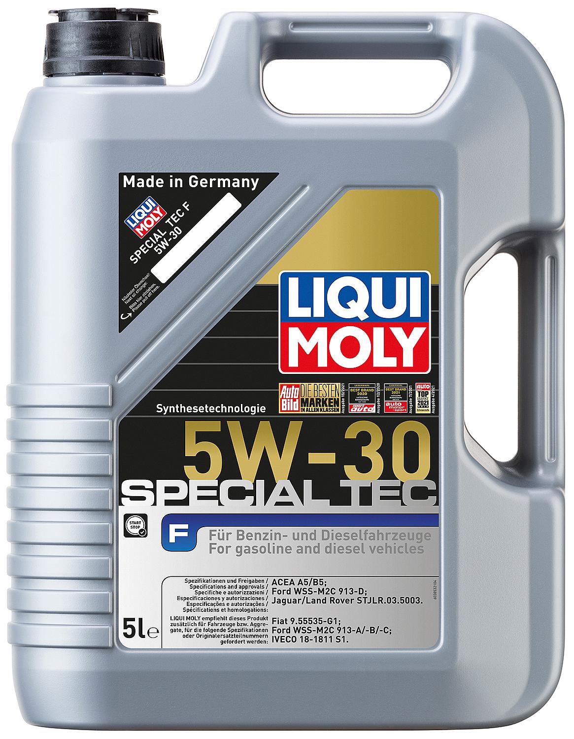 LIQUI MOLY Special Tec F 5W-30 low-friction engine oil, 1 liter canister