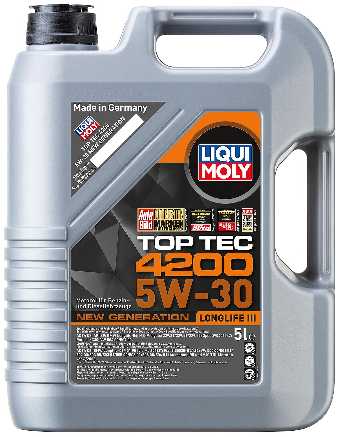 Huile moteur LIQUI MOLY Top Tec 4200 5W-30