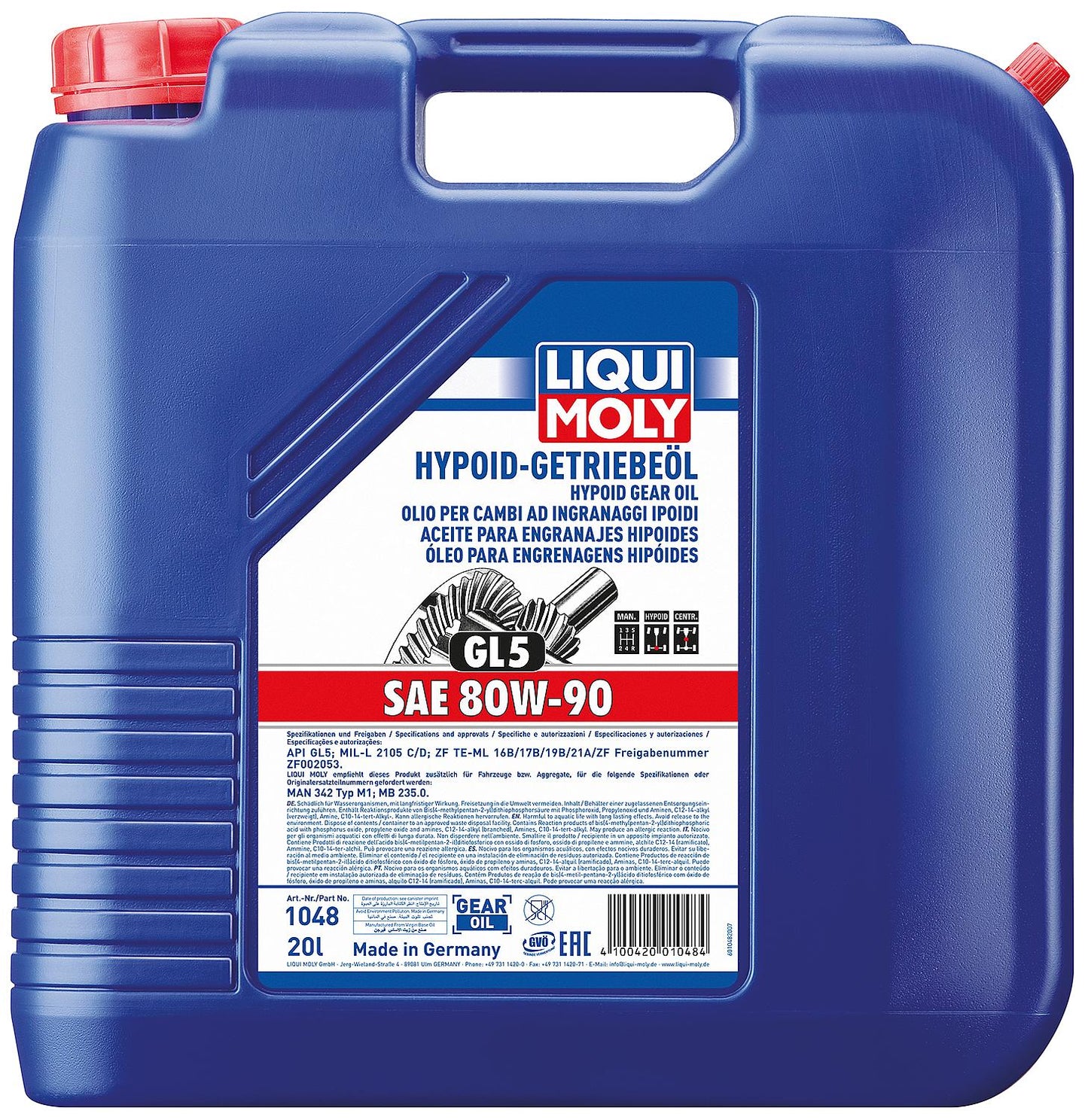 LIQUI MOLY Hypoid Gear Oil (GL5) SAE 80W-90 1 l bottle