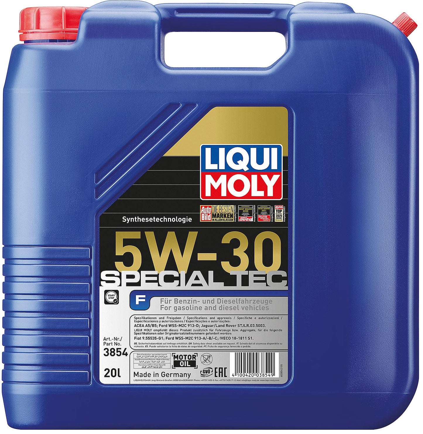 LIQUI MOLY Special Tec F 5W-30 low-friction engine oil, 1 liter canister