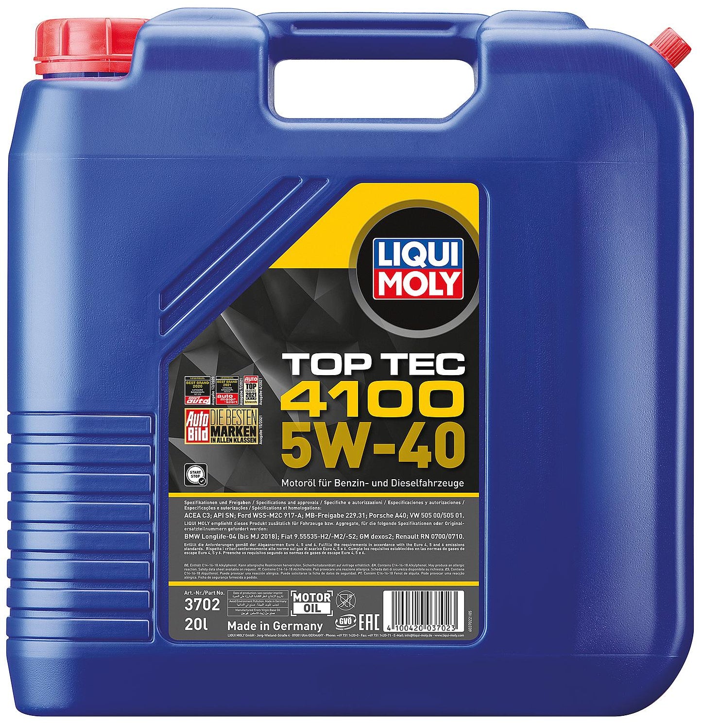 Huile moteur LIQUI MOLY Top Tec 4100 5W-40