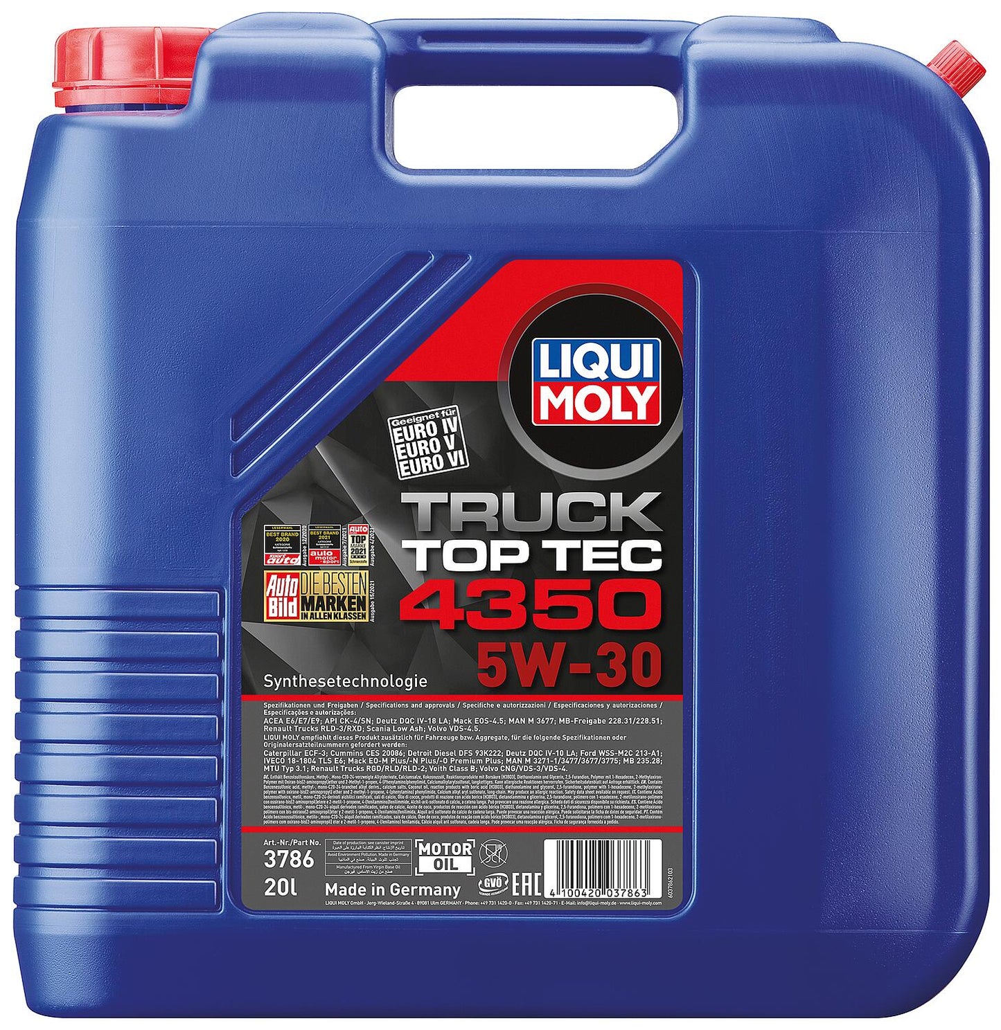 LIQUI MOLY Top Tec Truck 4350 5W-30 engine oil, 20l canister