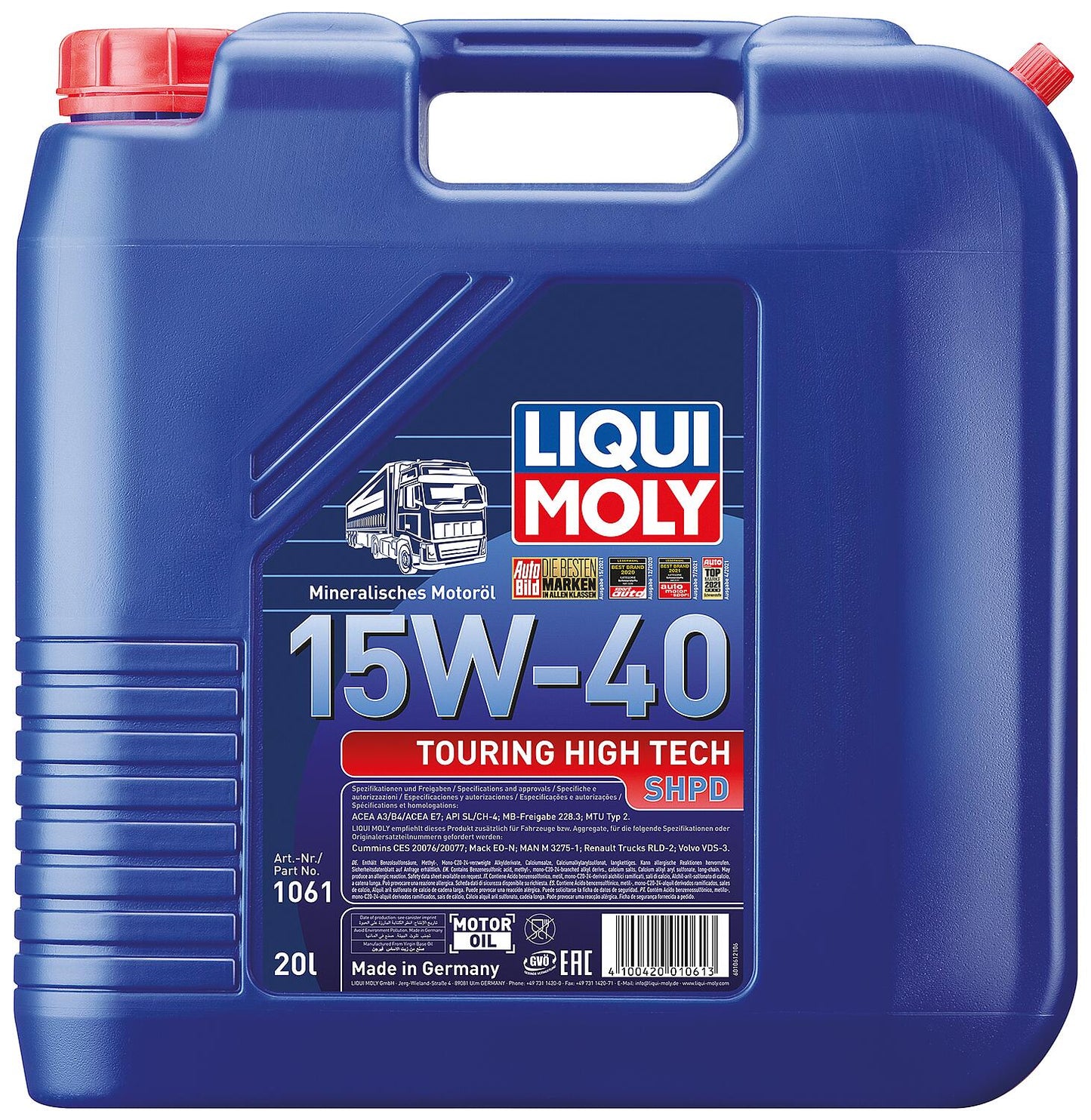 Huile moteur (véhicules utilitaires) LIQUI MOLY Touring High Tech SHPD 15W-40