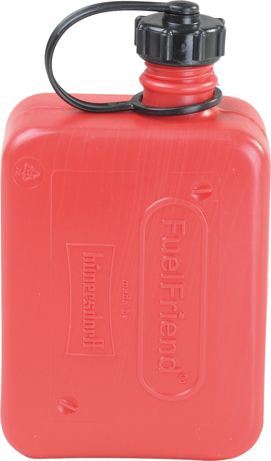 FuelFriend 0.5l red canister with black screw cap