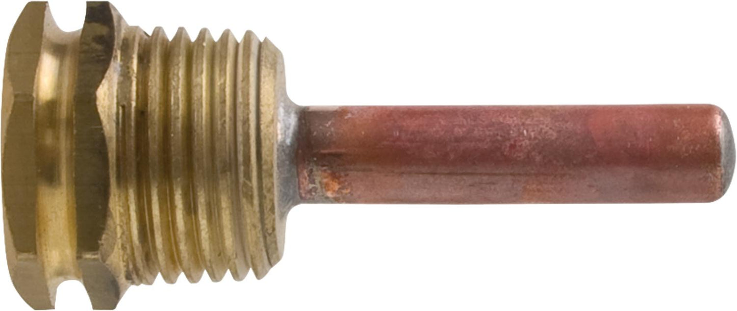 Tauchhülse Messing DN15 (1/2"), DN7x8mm, Rohrlänge 150mm Kupfer