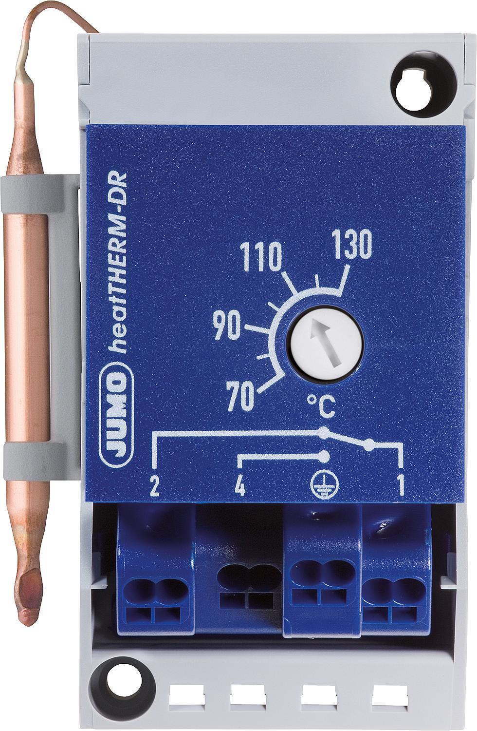 Jumo Thermostat (TW) für Hutschienenmontage TH35 Typ 603070/0002, 0..120°C