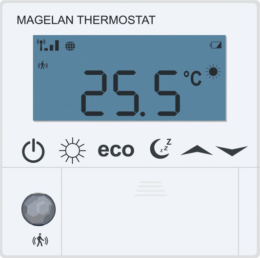 Thermostat d'ambiance sans fil Magelan, version à piles AA 1,5 V, pour les régulateurs de chaudière Magelan