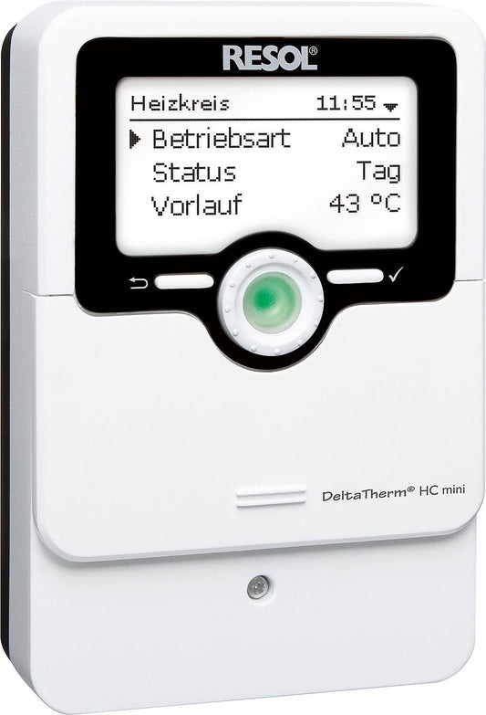 Contrôleur de chauffage DeltaTherm HC mini comprenant 3 capteurs