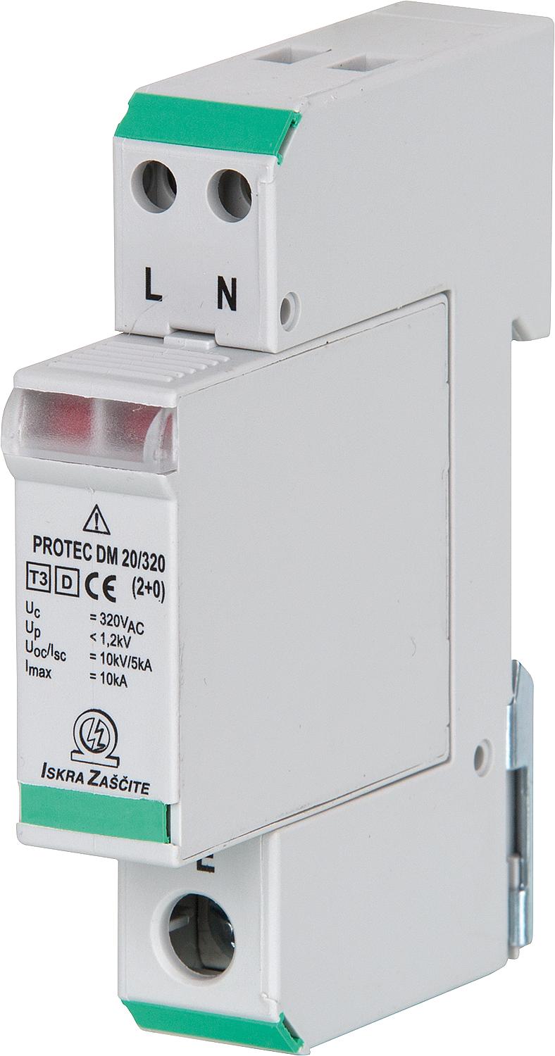 Pollmann DM (R) 10 (2+0) surge arrester