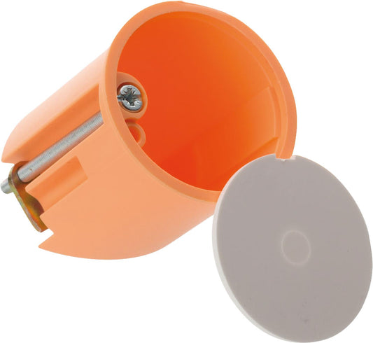Hollow wall - wall light - junction box with cover, diameter: 45x35mm, 1 piece