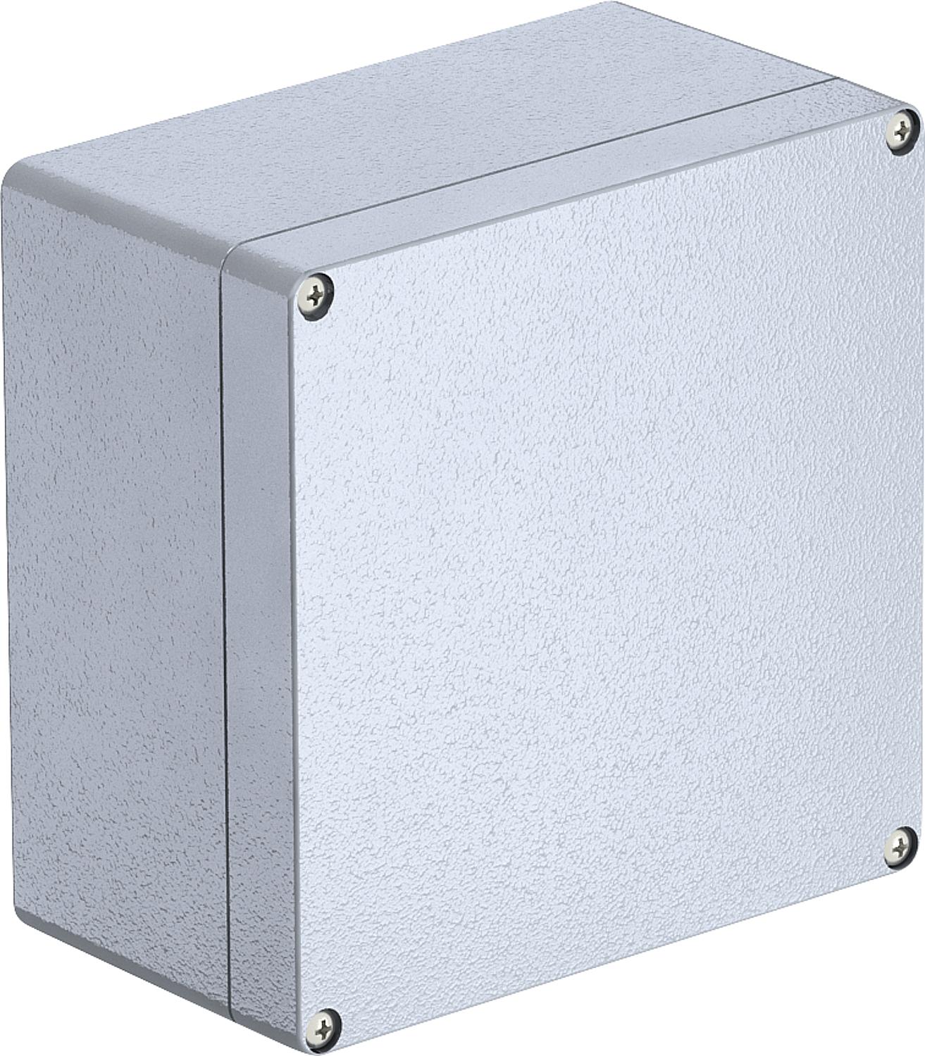 OBO aluminum empty enclosure 64x58x36 silver-grey, 1 piece