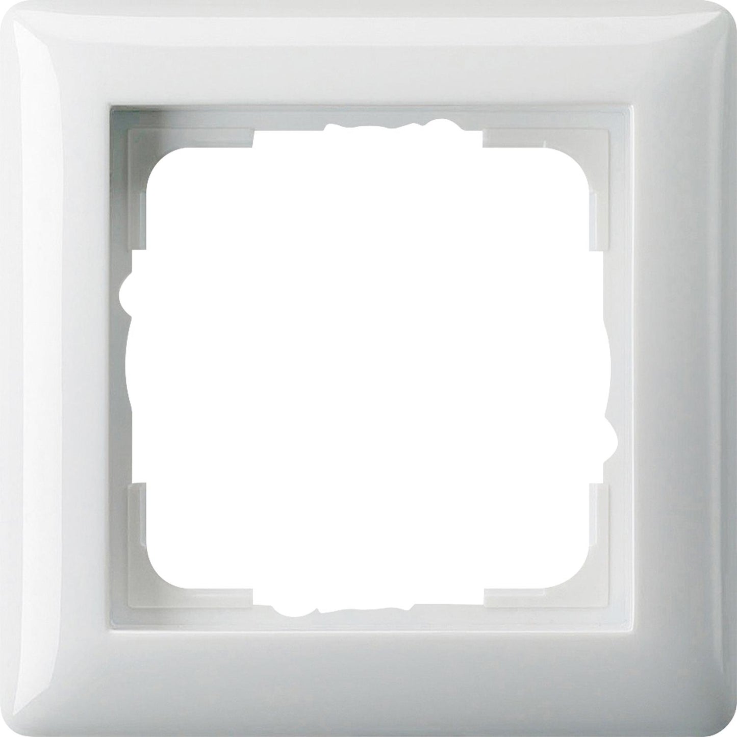 Single cover frame GIRA Standard 55 Pure white glossy, 1 piece