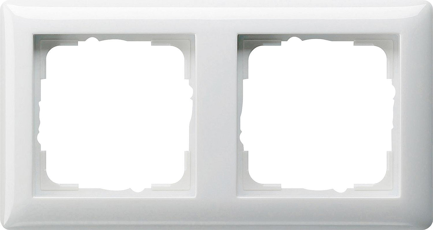Single cover frame GIRA Standard 55 Pure white glossy, 1 piece