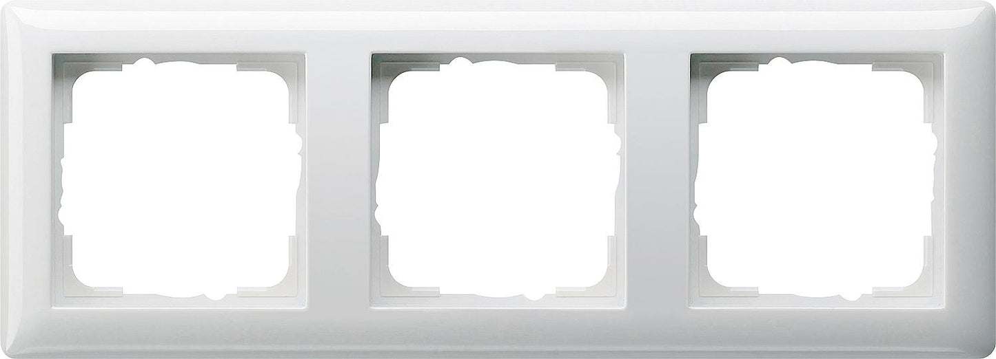 Single cover frame GIRA Standard 55 Pure white glossy, 1 piece