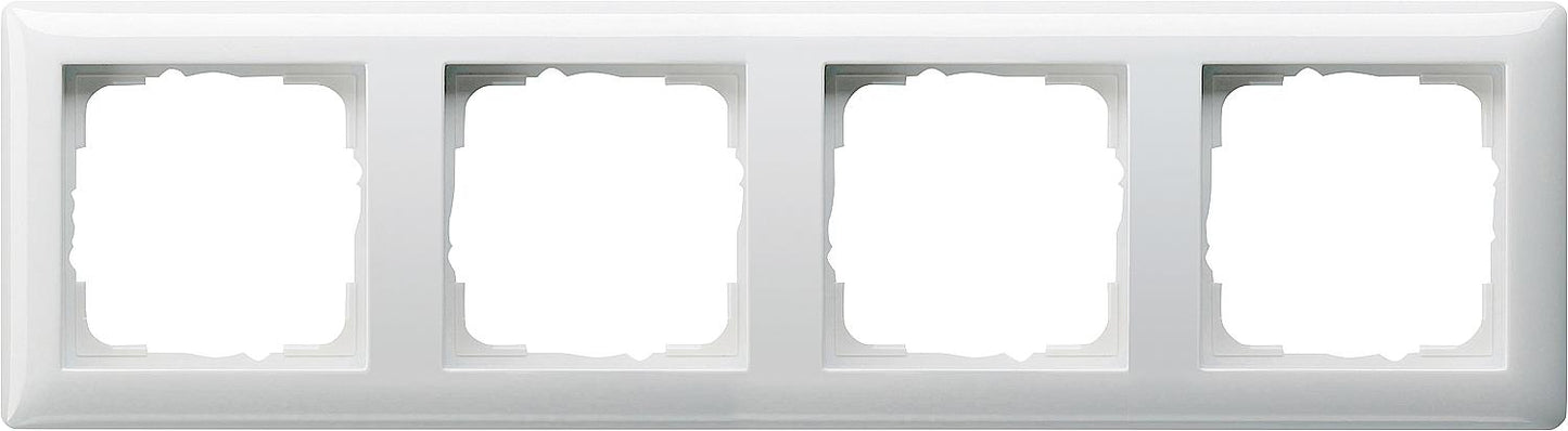 Single cover frame GIRA Standard 55 Pure white glossy, 1 piece
