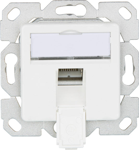 Junction box AMJ45 8 K Up/50 Cat.6A(IEC) alpine white 1 piece