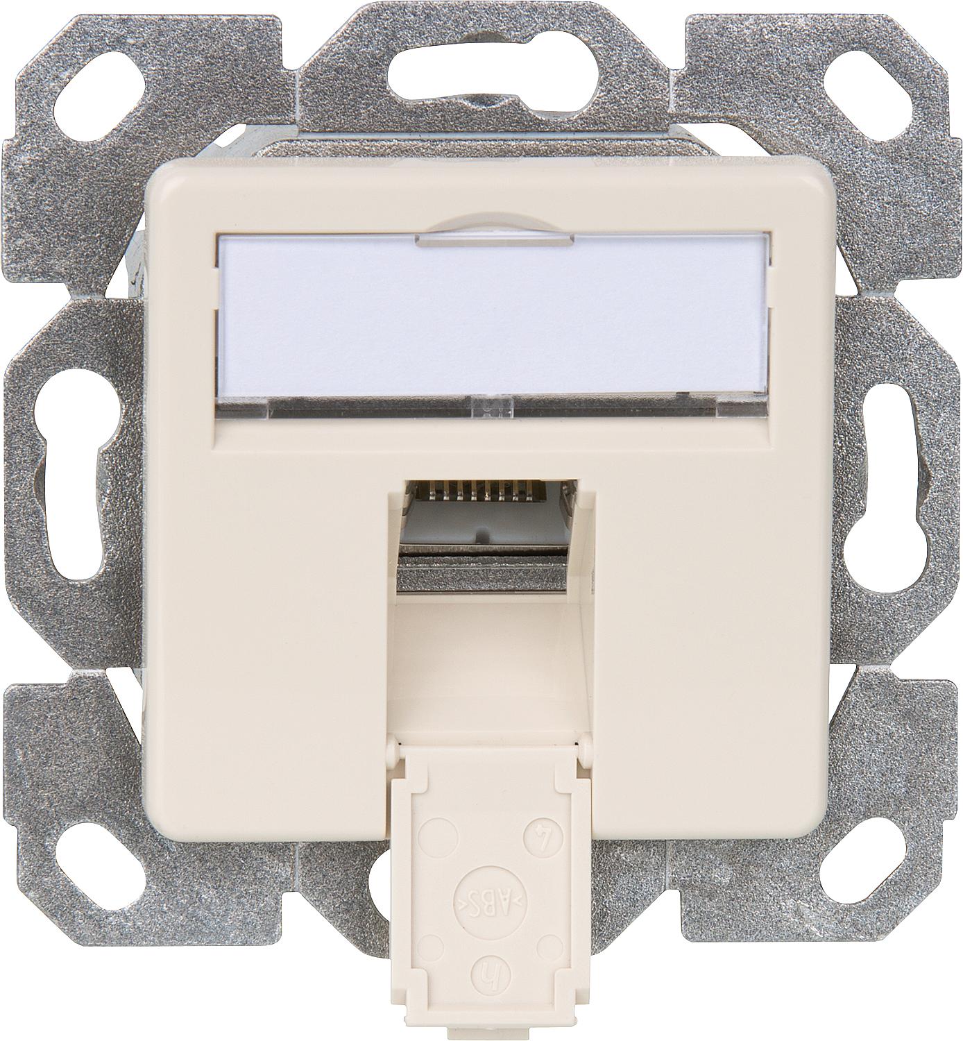 Junction box AMJ45 8 K Up/50 Cat.6A(IEC) alpine white 1 piece