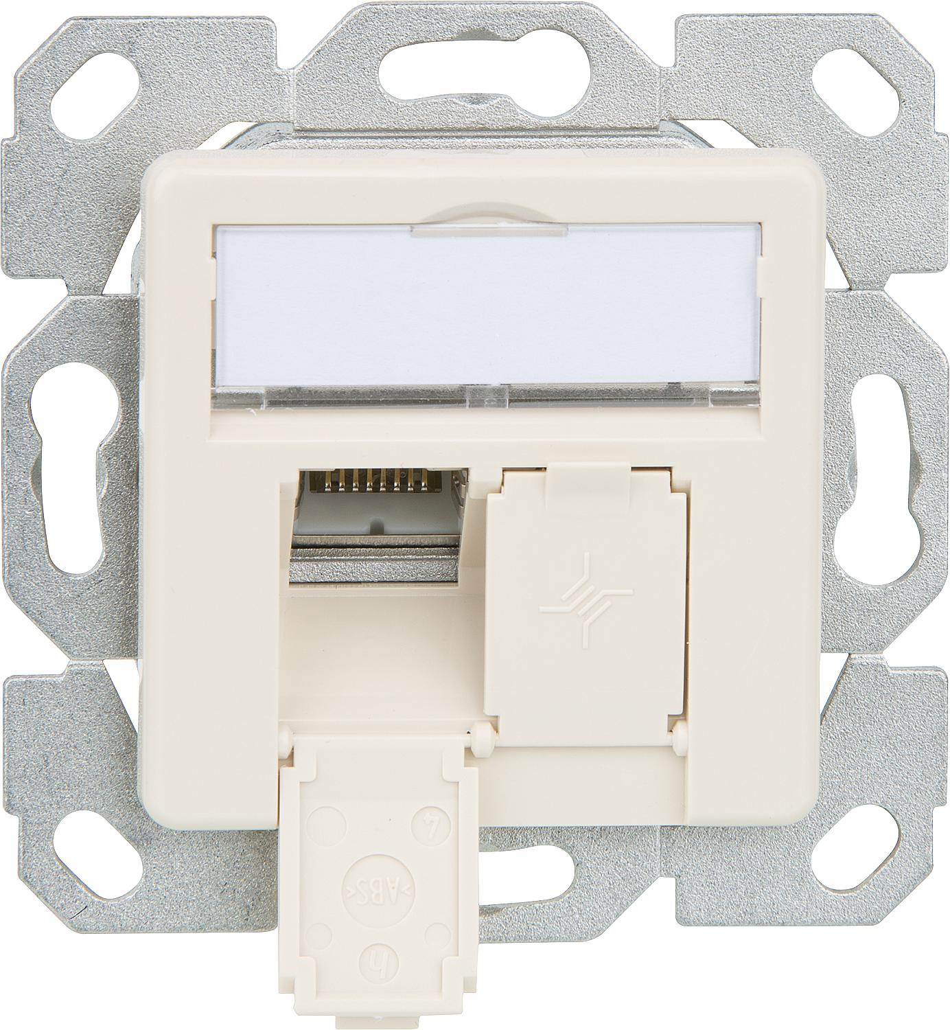 Junction box AMJ45 8 K Up/50 Cat.6A(IEC) alpine white 1 piece