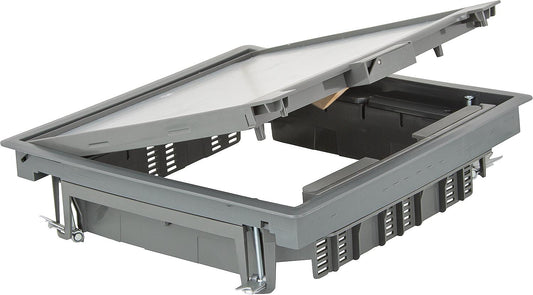 Hinged lid, square, grey, 267x267mm