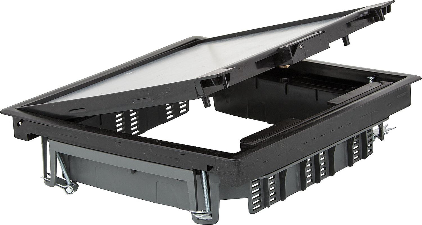 Hinged lid, square, grey, 267x267mm