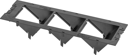 Underfloor cover plate for mounting plate, black