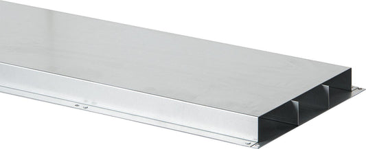 Galvanized underfloor duct, 3-compartment, 48x250x1.00x2000mm