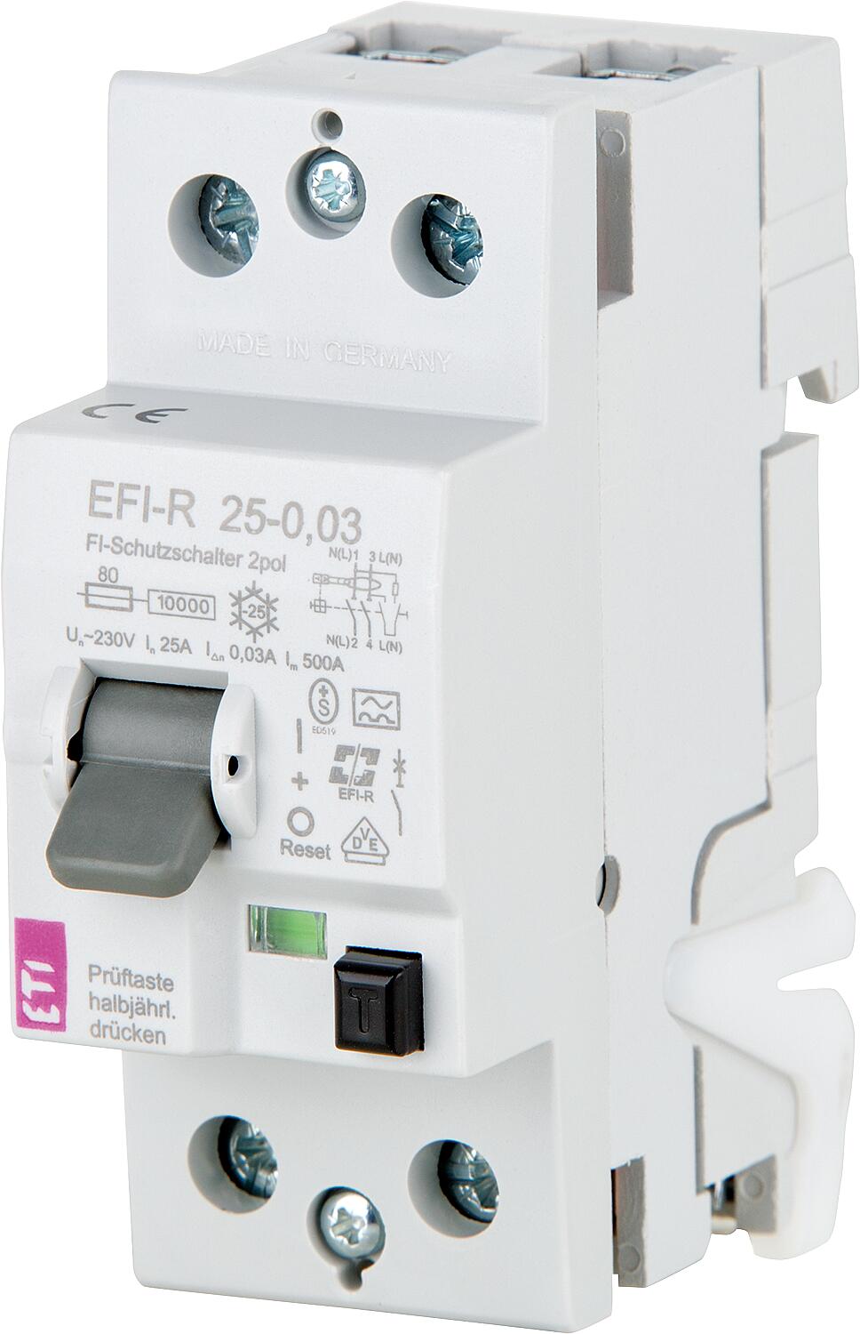 FI-Schalter EFI-R, Typ A, unverzögert