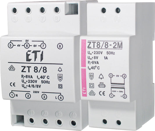 Bell transformer ZT8/12 0.63A, 6-8-12V