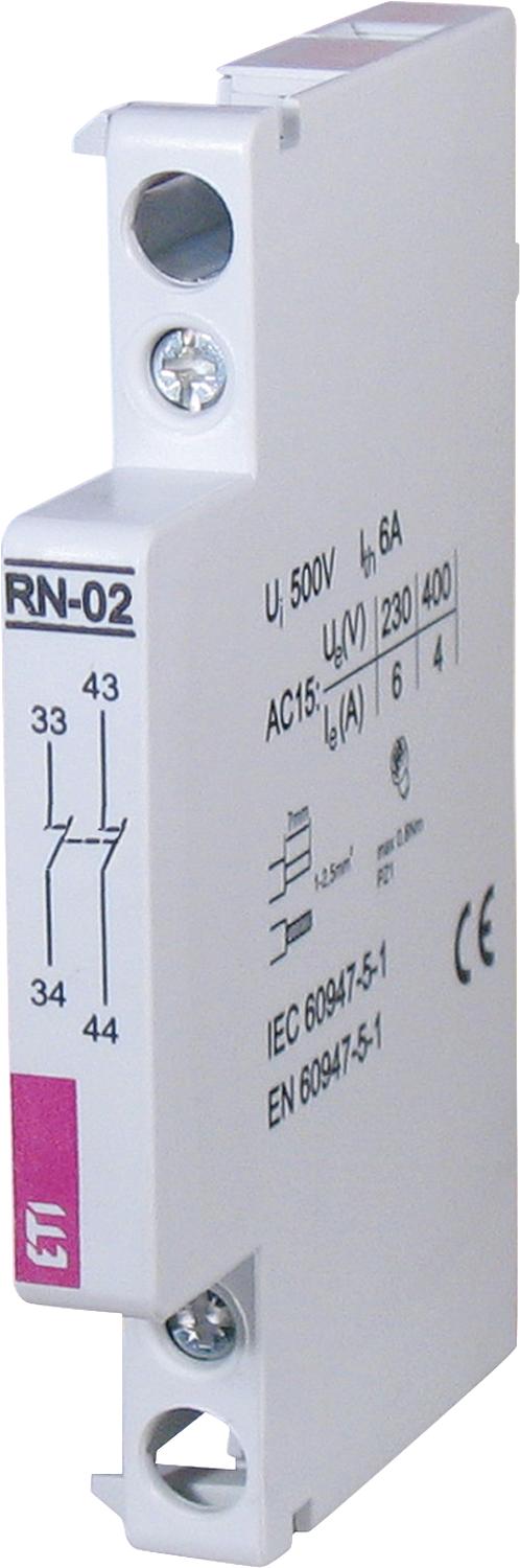 Installation contactor RN-20 Auxiliary contact block for contactors RD25, RD40, RD63