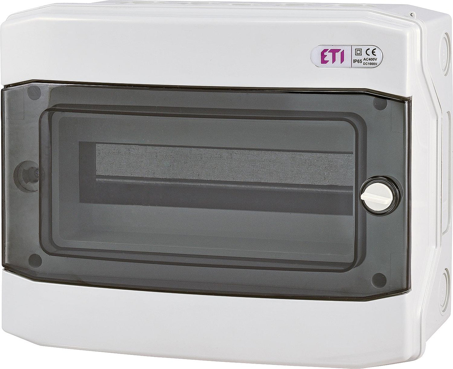 Surface-mounted distribution box ECH-4G, 1 row, 4 modules, suitable for damp locations IP65