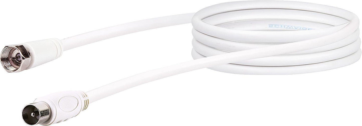 Satellite adapter cable: 75dB F-connector - IEC connector, length: 1.5m