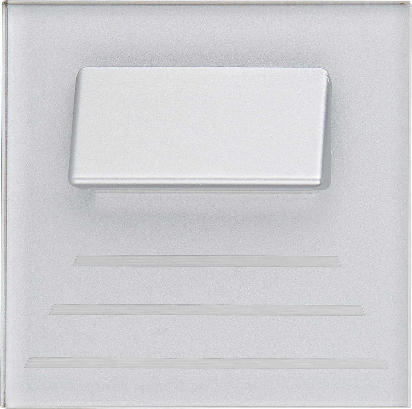 Recessed light Kristal CR04-230/AL/BI, 230V, aluminum, 75x75x40mm